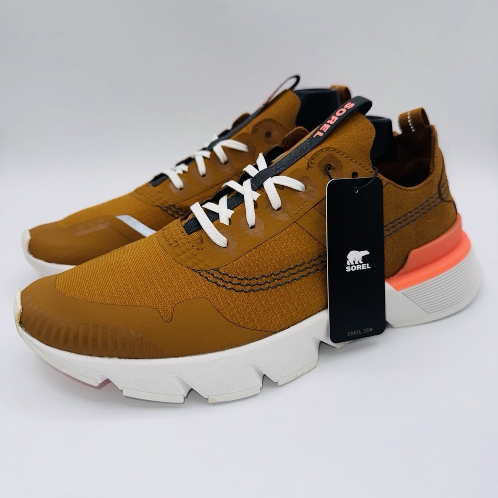 Sorel Kinetic Rush Midstop Sneakers Women's Size 9.5 Burnished Amber Brown